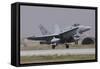 A Spanish Air Force Ef-18A Aircraft Landing at Konya Air Base, Turkey-Stocktrek Images-Framed Stretched Canvas