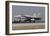 A Spanish Air Force Ef-18A Aircraft Landing at Konya Air Base, Turkey-Stocktrek Images-Framed Photographic Print