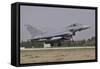 A Spanish Air Force Eurofighter Typhoon 2000 Landing at Konya Air Base-Stocktrek Images-Framed Stretched Canvas