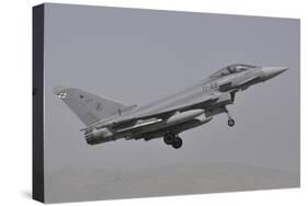 A Spanish Air Force Eurofighter Typhoon 2000 Taking Off-Stocktrek Images-Stretched Canvas