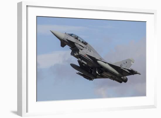 A Spanish Air Force Typhoon Jet Taking Off-Stocktrek Images-Framed Photographic Print