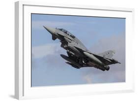 A Spanish Air Force Typhoon Jet Taking Off-Stocktrek Images-Framed Photographic Print