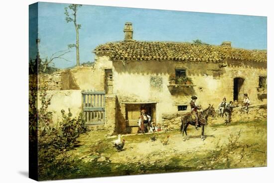 A Spanish Farm-Jose Benlliure Y Gil-Stretched Canvas