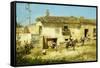 A Spanish Farm-Jose Benlliure Y Gil-Framed Stretched Canvas