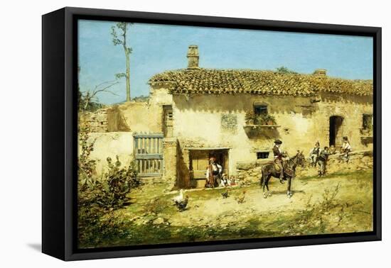 A Spanish Farm-Jose Benlliure Y Gil-Framed Stretched Canvas