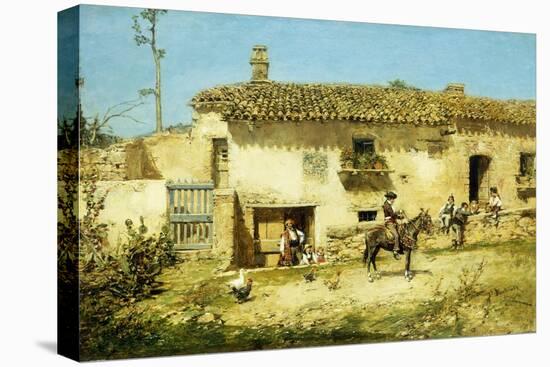 A Spanish Farm-Jose Benlliure Y Gil-Stretched Canvas