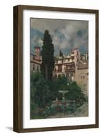 A Spanish Garden-Martin Rico y Ortega-Framed Giclee Print