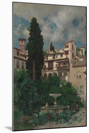 A Spanish Garden-Martin Rico y Ortega-Mounted Giclee Print