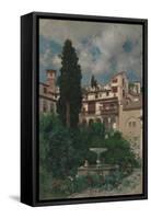 A Spanish Garden-Martin Rico y Ortega-Framed Stretched Canvas