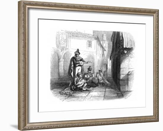 A Spanish Serenade, 1857-null-Framed Giclee Print