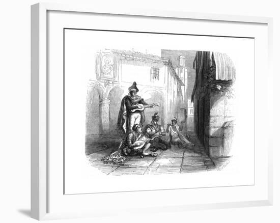 A Spanish Serenade, 1857-null-Framed Giclee Print