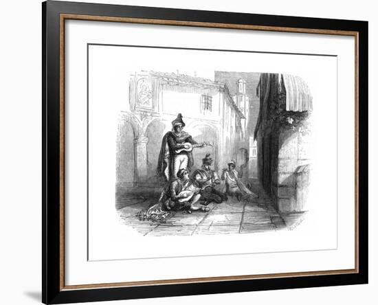 A Spanish Serenade, 1857-null-Framed Giclee Print