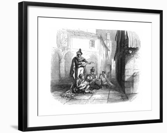 A Spanish Serenade, 1857-null-Framed Giclee Print