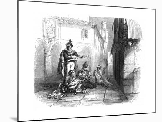 A Spanish Serenade, 1857-null-Mounted Giclee Print