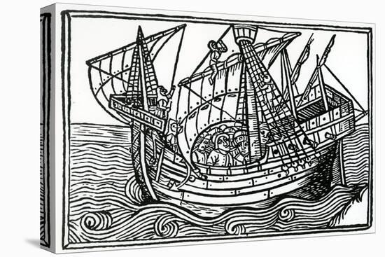 A Spanish Ship, 1496-Christopher Columbus-Stretched Canvas