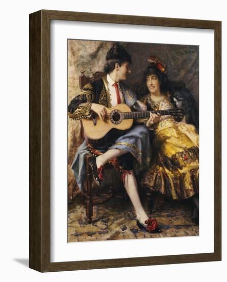 A Spanish Singer and His Lady-Arthur Alfred Burrington-Framed Giclee Print