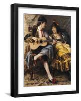 A Spanish Singer and His Lady-Arthur Alfred Burrington-Framed Giclee Print