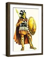 A Spartan Hoplite, or Heavy Armed Soldier-Andrew Howat-Framed Giclee Print