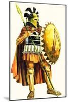 A Spartan Hoplite, or Heavy Armed Soldier-Andrew Howat-Mounted Giclee Print