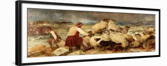 A Spate in Glen Spean, Inverness-Richard Ansdell-Framed Premium Giclee Print