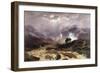 A Spate in the Highlands, 1866-Peter Graham-Framed Premium Giclee Print