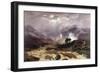 A Spate in the Highlands, 1866-Peter Graham-Framed Giclee Print