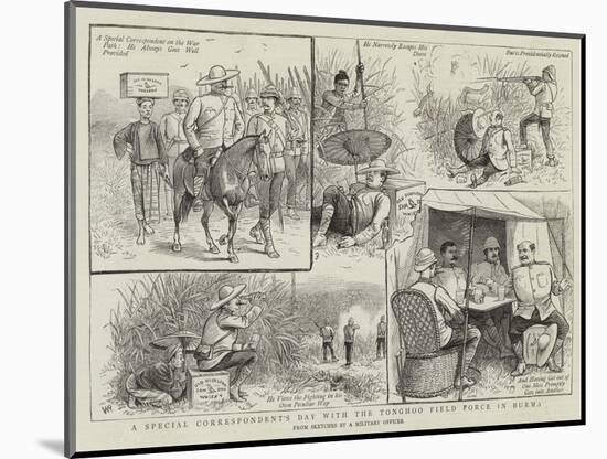 A Special Correspondent's Day with the Tonghoo Field Force in Burma-William Ralston-Mounted Giclee Print