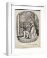 A Special Pleader Sueing or Half a Crown-null-Framed Giclee Print