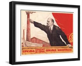 A Spectre Is Haunting Europe - the Spectre of Communism-V. Shcherbakov-Framed Giclee Print