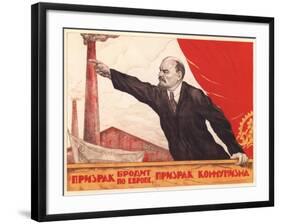 A Spectre Is Haunting Europe - the Spectre of Communism-V. Shcherbakov-Framed Giclee Print