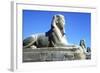 A Sphinx from the Avenue of Sphinxes, Temple Sacred to Amun Mut and Khons, Luxor, Egypt, C370 Bc-CM Dixon-Framed Photographic Print