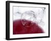 A Spilt Glass of Red Wine-null-Framed Photographic Print