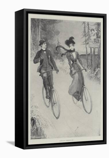 A Spin on St Valentine's Day-George Henry Edwards-Framed Stretched Canvas