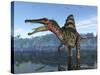 A Spinosaurus Searches for its Next Meal-Stocktrek Images-Stretched Canvas