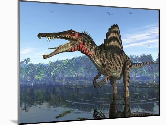 A Spinosaurus Searches for its Next Meal-Stocktrek Images-Mounted Photographic Print