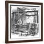 A Spitalfields Silk Weaver at His Hand Loom, 1884-null-Framed Giclee Print