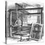 A Spitalfields Silk Weaver at His Hand Loom, 1884-null-Stretched Canvas