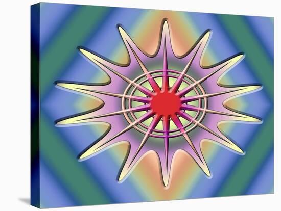 A Splash of Color 3-Art Deco Designs-Stretched Canvas