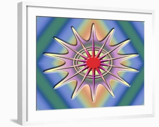 A Splash of Color 3-Art Deco Designs-Framed Giclee Print