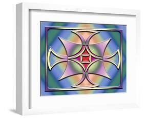 A Splash Of Color 4-Art Deco Designs-Framed Giclee Print