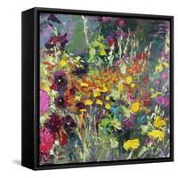 A Splash of Colour in the Garden-Sylvia Paul-Framed Stretched Canvas