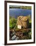 A Split-Cane Fly Rod and Traditional Fly-Fishing Equipment Beside a Trout Lake in North Wales, UK-John Warburton-lee-Framed Photographic Print