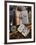 A Split-Cane Fly Rod and Traditional Fly-Fishing Equipment Beside a Trout Lake in North Wales, UK-John Warburton-lee-Framed Photographic Print