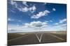 A split in the road along Route 40 in Patagonia, Argentina, South America-Alex Treadway-Mounted Photographic Print