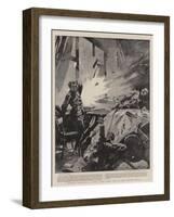 A Spoiled Luncheon, a Shell from Long Tom in Our Artist's Hotel-Frederic De Haenen-Framed Giclee Print