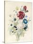 A Spray of Flowers Including a Rose-Caroline Adrien-Stretched Canvas