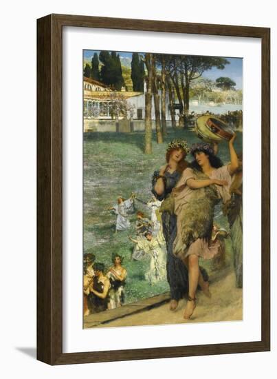 A Spring Festival (On the Road to the Temple of Cere)-Lawrence Alma-Tadema-Framed Giclee Print