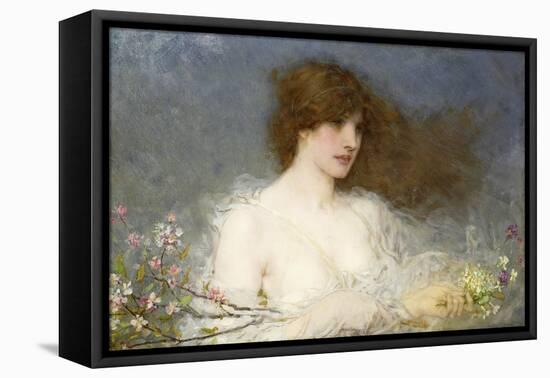 A Spring Idyll. 1901-George Henry Boughton-Framed Stretched Canvas