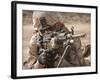 A Squad Automatic Weapon Gunner Provides Security-Stocktrek Images-Framed Photographic Print