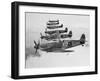 A Squadron of British Supermarine Spitfire Fighters-null-Framed Premium Photographic Print